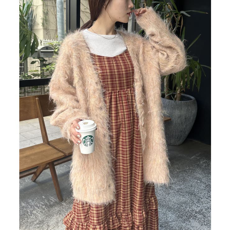 【w closet】MIXシャギービッグニットカーディガン | PAL GROUP OUTLET | 詳細画像17 