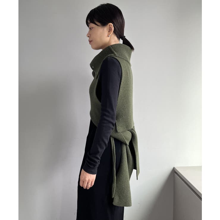 【Pasterip】Lambs wool stole vest | PAL GROUP OUTLET | 詳細画像6 