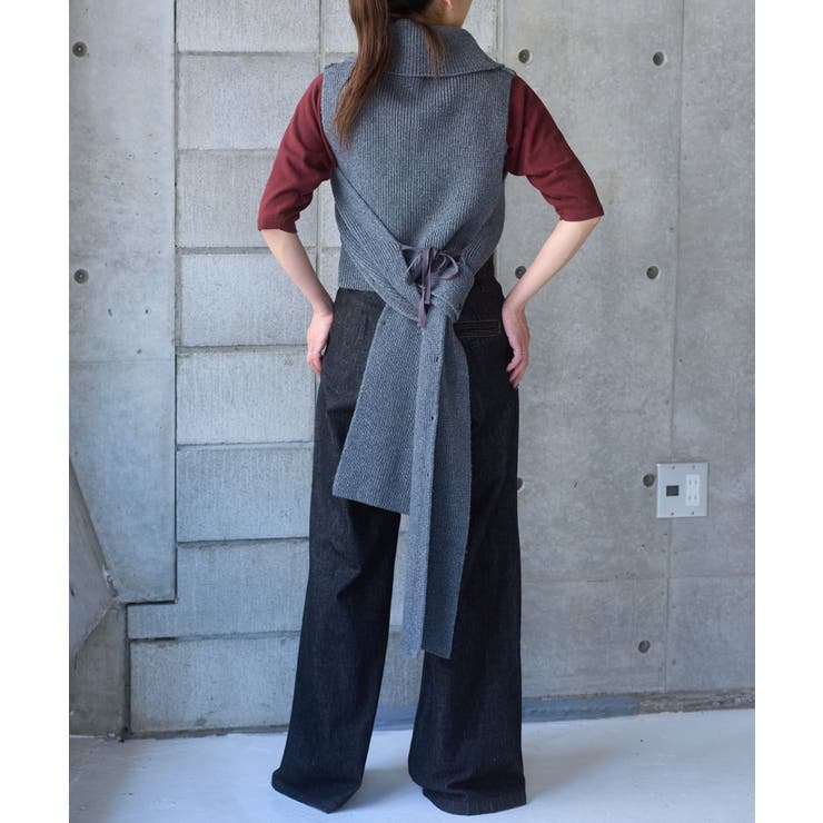 【Pasterip】Lambs wool stole vest | PAL GROUP OUTLET | 詳細画像17 