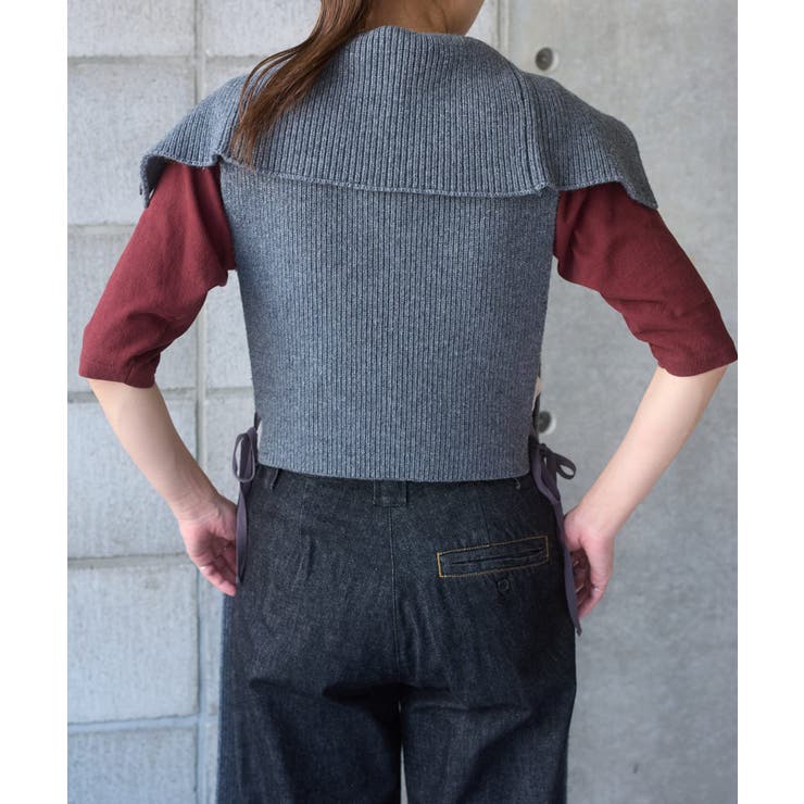 【Pasterip】Lambs wool stole vest | PAL GROUP OUTLET | 詳細画像11 