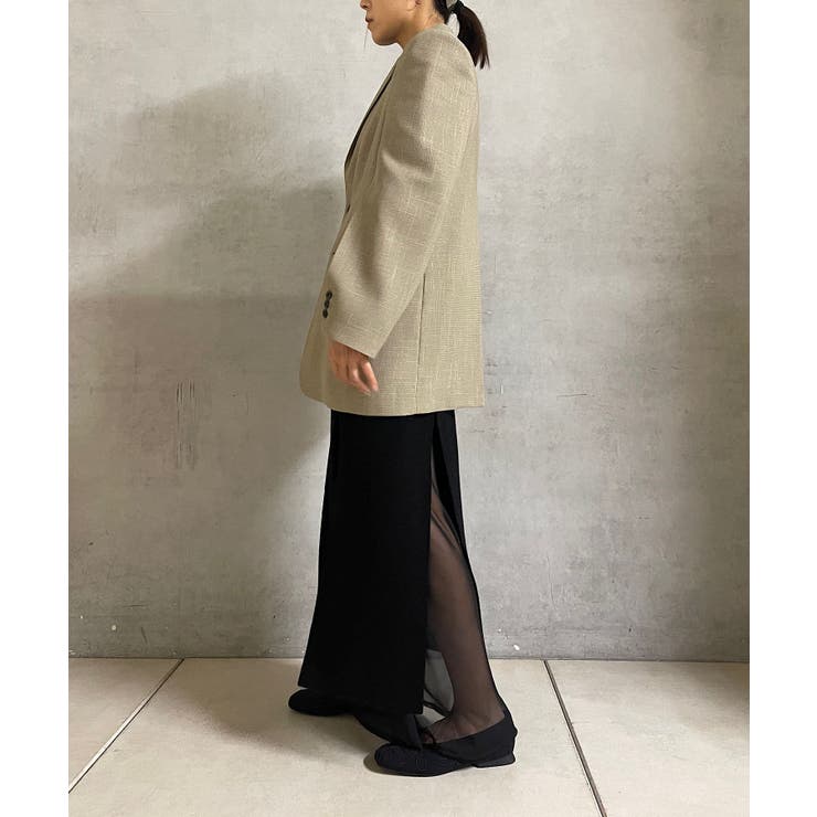 【Pasterip】Wool high-slit wrap sk | PAL GROUP OUTLET | 詳細画像8 