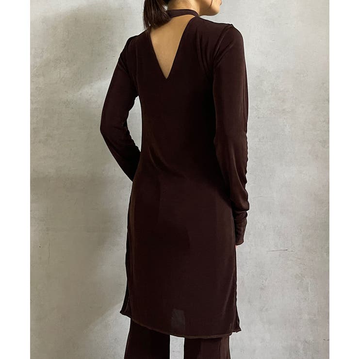 【Pasterip】Sheer rib tie tunic | PAL GROUP OUTLET | 詳細画像16 