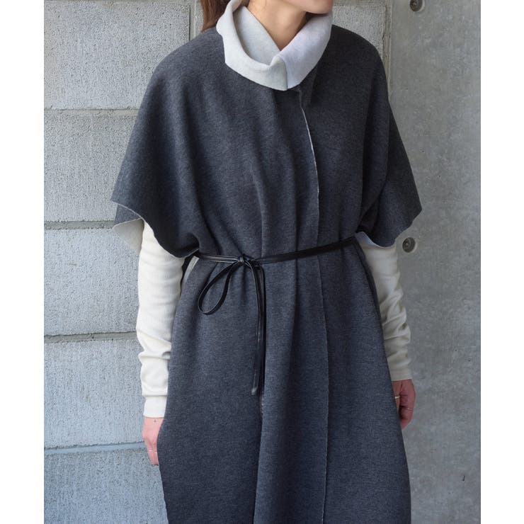 【Pasterip】Double face design poncho | PAL GROUP OUTLET | 詳細画像2 