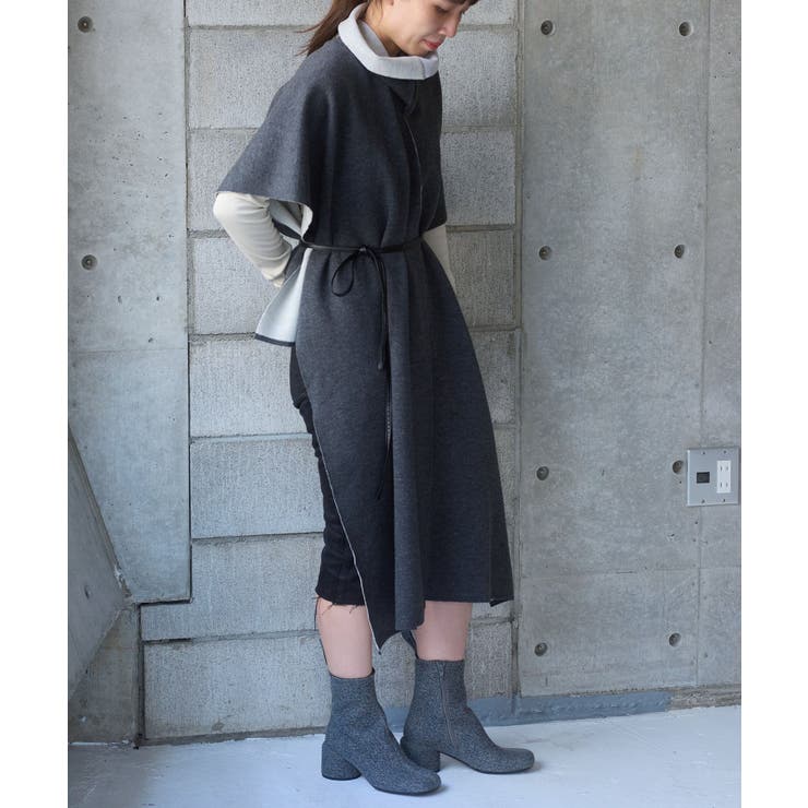 【Pasterip】Double face design poncho | PAL GROUP OUTLET | 詳細画像5 