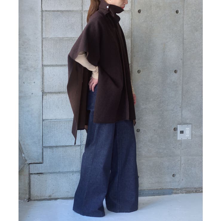 【Pasterip】Double face design poncho | PAL GROUP OUTLET | 詳細画像7 