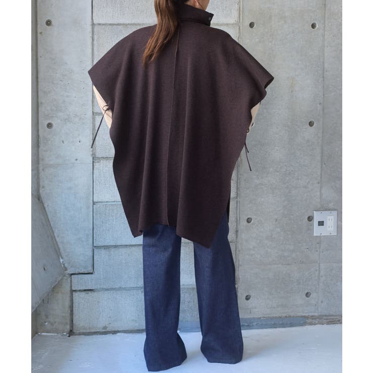 【Pasterip】Double face design poncho | PAL GROUP OUTLET | 詳細画像8 