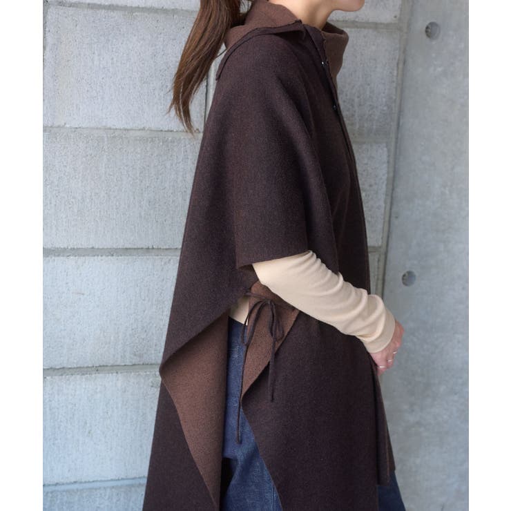 【Pasterip】Double face design poncho | PAL GROUP OUTLET | 詳細画像12 