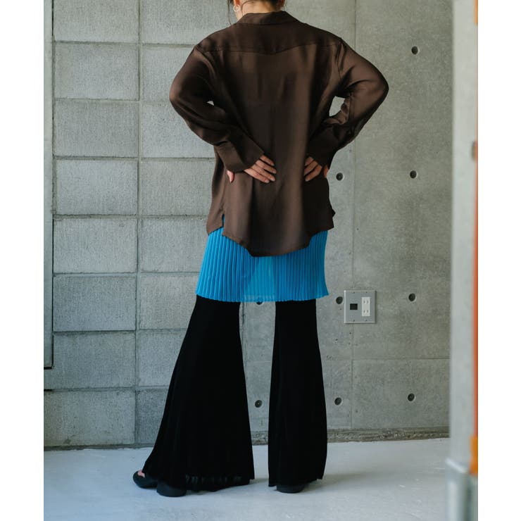 【Pasterip】Acetate KARAMI sheer shirt | PAL GROUP OUTLET | 詳細画像15 