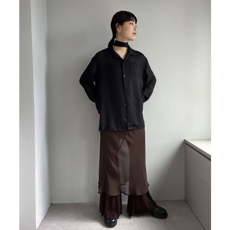 【Pasterip】Acetate KARAMI sheer shirt | PAL GROUP OUTLET | 詳細画像20 