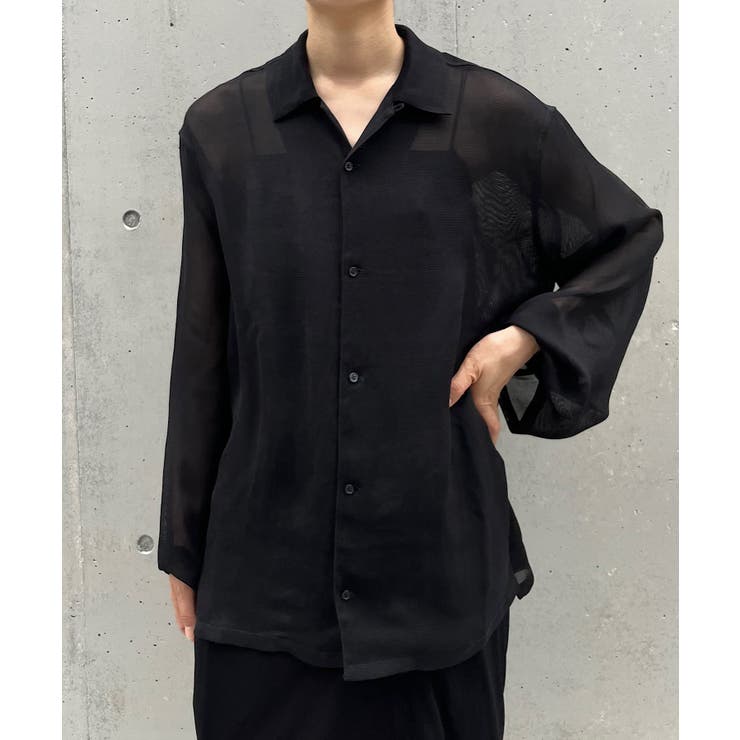 【Pasterip】Acetate KARAMI sheer shirt | PAL GROUP OUTLET | 詳細画像22 