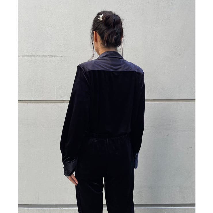 Pasterip】Cozy set up velour shirt[品番：PALW0006057]｜PAL
