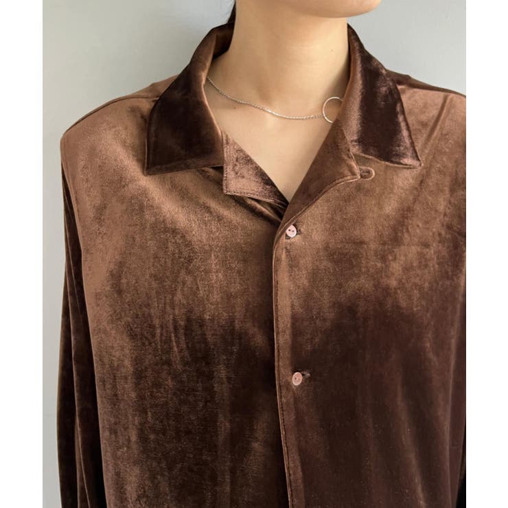 【Pasterip】Cozy set up velour shirt | PAL GROUP OUTLET | 詳細画像13 