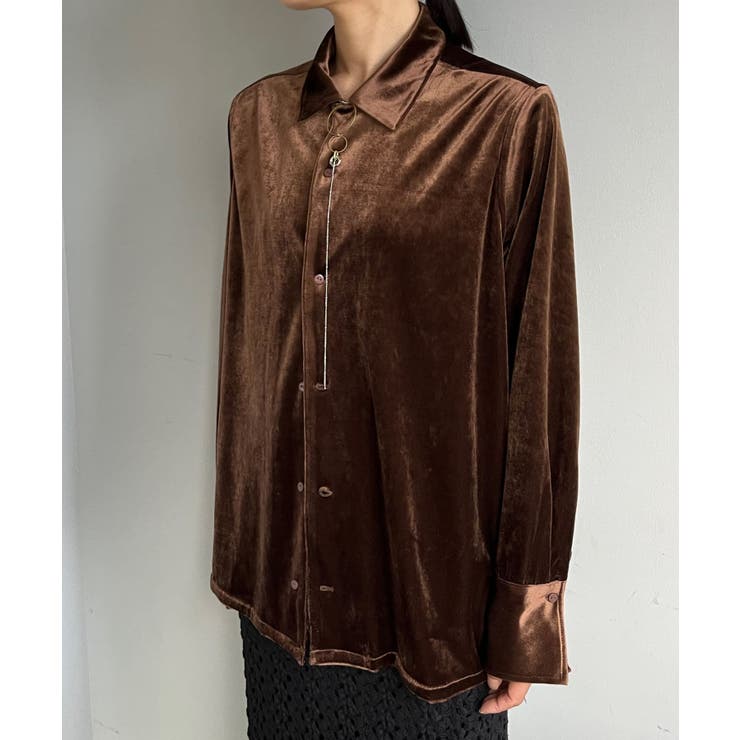 【Pasterip】Cozy set up velour shirt | PAL GROUP OUTLET | 詳細画像17 