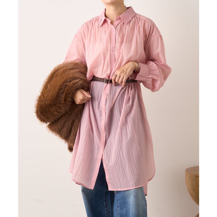 PNK | 【SHENERY】シアーシャツ | PAL GROUP OUTLET