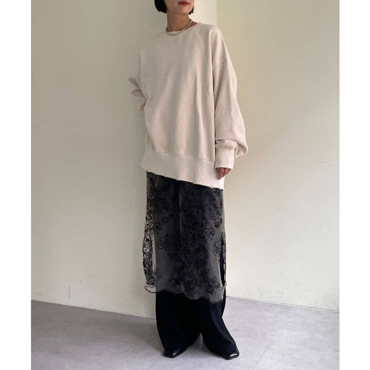 【Omekashi】裏起毛ダメージスウェット | PAL GROUP OUTLET | 詳細画像10 