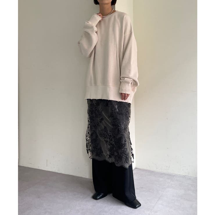 【Omekashi】裏起毛ダメージスウェット | PAL GROUP OUTLET | 詳細画像12 