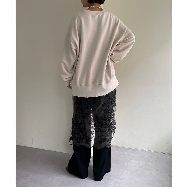 【Omekashi】裏起毛ダメージスウェット | PAL GROUP OUTLET | 詳細画像15 