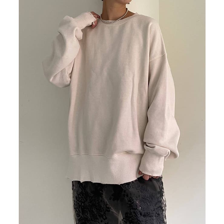 【Omekashi】裏起毛ダメージスウェット | PAL GROUP OUTLET | 詳細画像4 