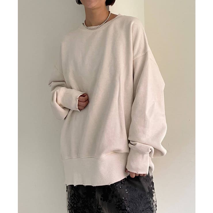 【Omekashi】裏起毛ダメージスウェット | PAL GROUP OUTLET | 詳細画像5 