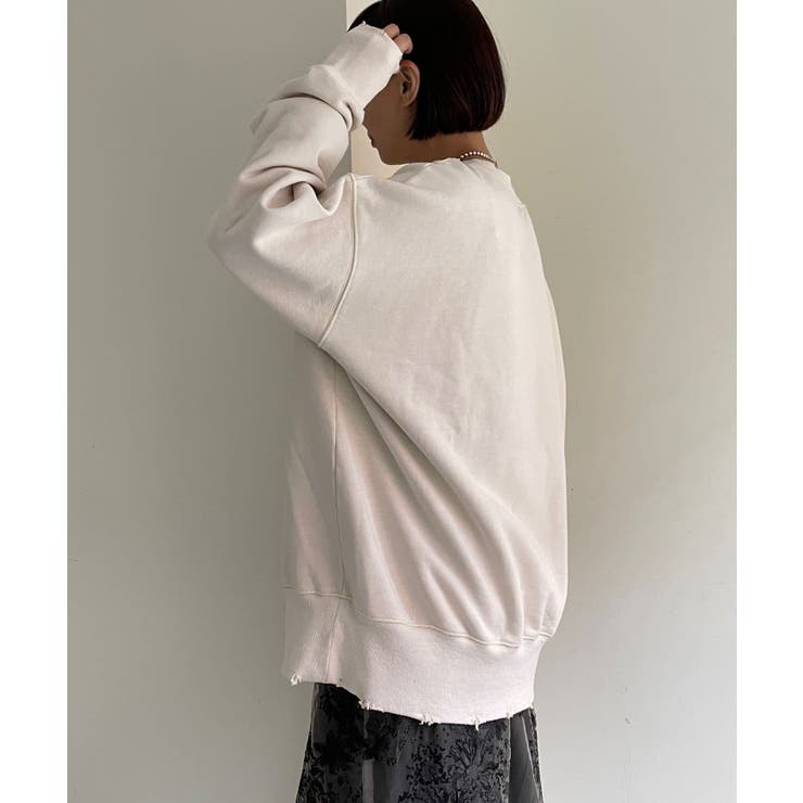 【Omekashi】裏起毛ダメージスウェット | PAL GROUP OUTLET | 詳細画像7 