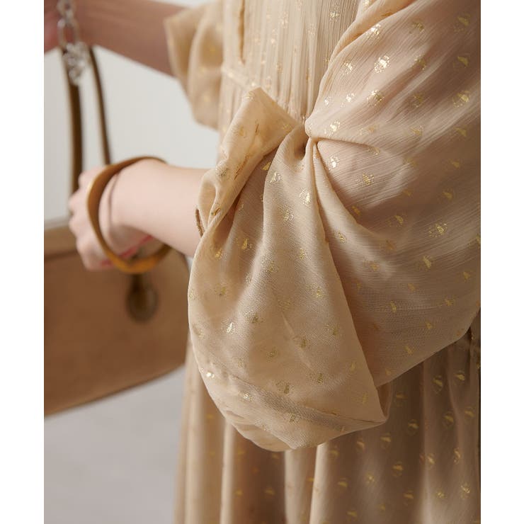 Omekashi】箔ドットマキシワンピース[品番：PALW0006105]｜PAL GROUP