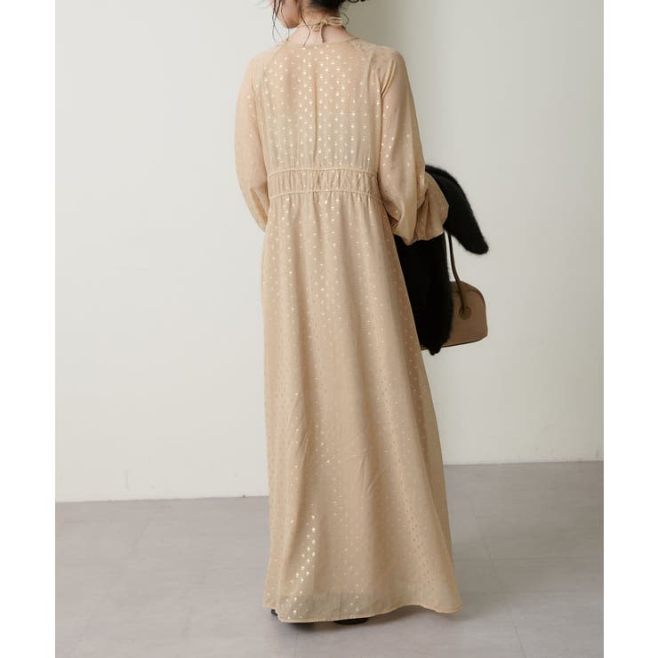 最終価格⭐︎未開封⭐︎新品未使用品⭐︎バースデーバッシュ⭐︎ワンピース⭐︎カーキ Omekashi】箔ドットマキシワンピース[品番：PALW0006105]｜PAL