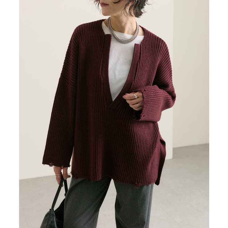 【ear PAPILLONNER】ダメージニット【SUM1 STYLE】 | PAL GROUP OUTLET | 詳細画像17 