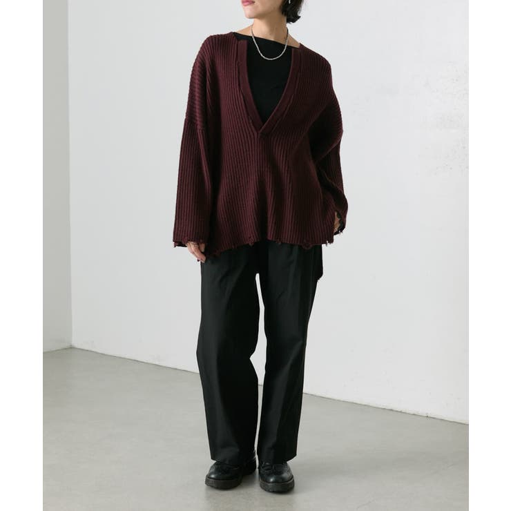 【ear PAPILLONNER】ダメージニット【SUM1 STYLE】 | PAL GROUP OUTLET | 詳細画像8 