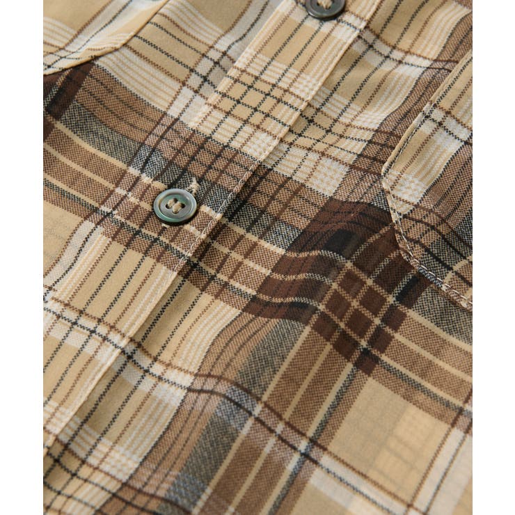 【un dix cors】シアーチェックシャツ | PAL GROUP OUTLET | 詳細画像13 