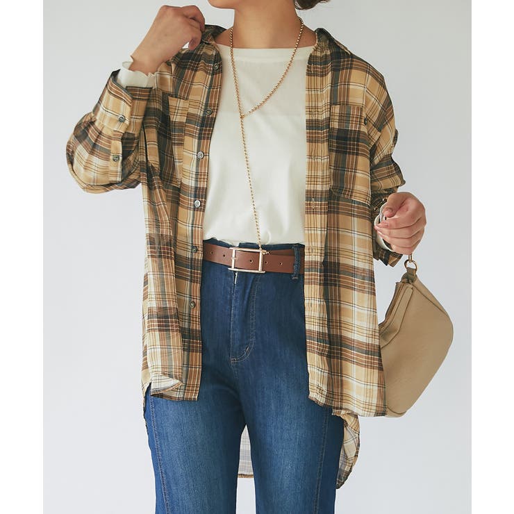 【un dix cors】シアーチェックシャツ | PAL GROUP OUTLET | 詳細画像5 