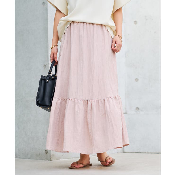 【un dix cors】ヴィンテージシワ加工スカート | PAL GROUP OUTLET | 詳細画像1 