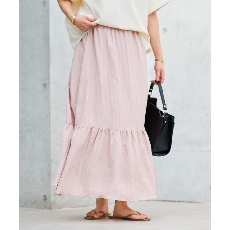 【un dix cors】ヴィンテージシワ加工スカート | PAL GROUP OUTLET | 詳細画像2 