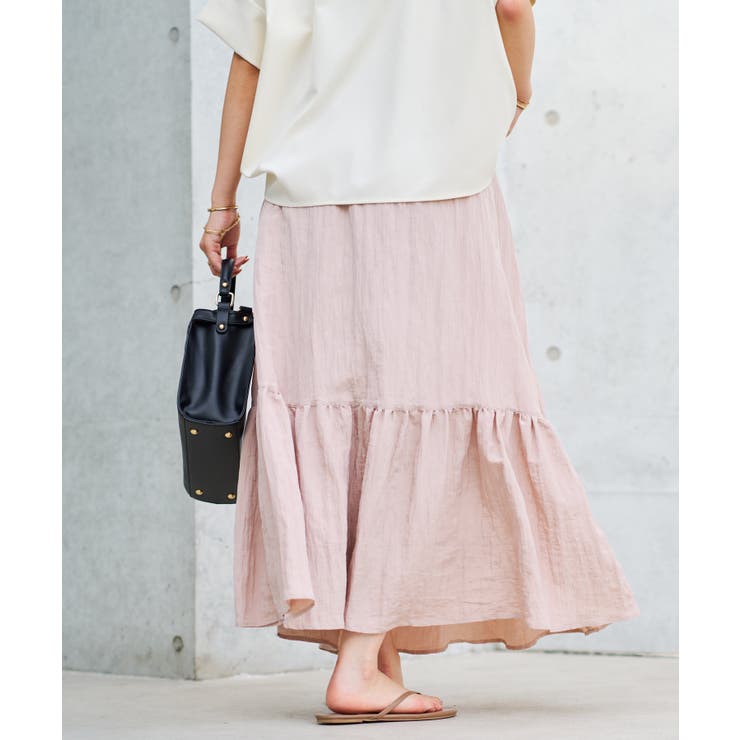 【un dix cors】ヴィンテージシワ加工スカート | PAL GROUP OUTLET | 詳細画像4 