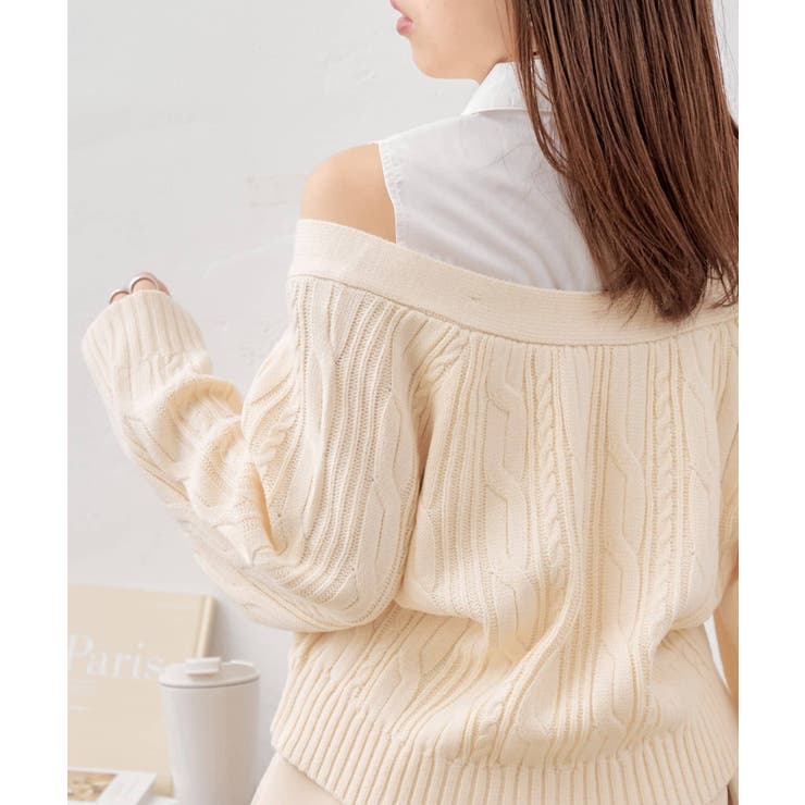 【Chico】レイヤードSHデザインニット | PAL GROUP OUTLET | 詳細画像9 