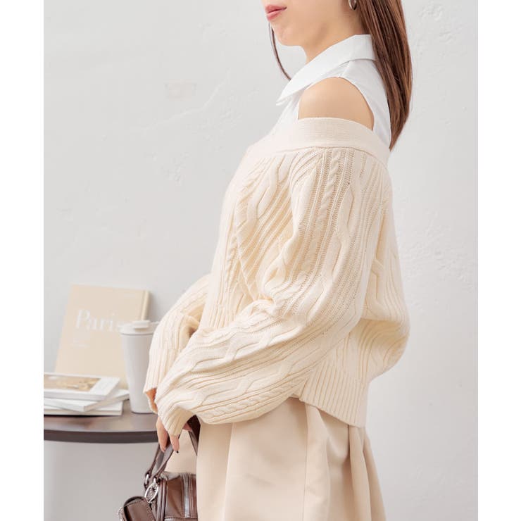 【Chico】レイヤードSHデザインニット | PAL GROUP OUTLET | 詳細画像10 