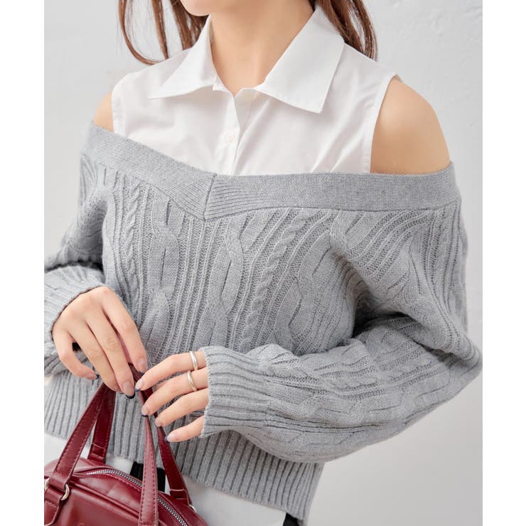 【Chico】レイヤードSHデザインニット | PAL GROUP OUTLET | 詳細画像19 