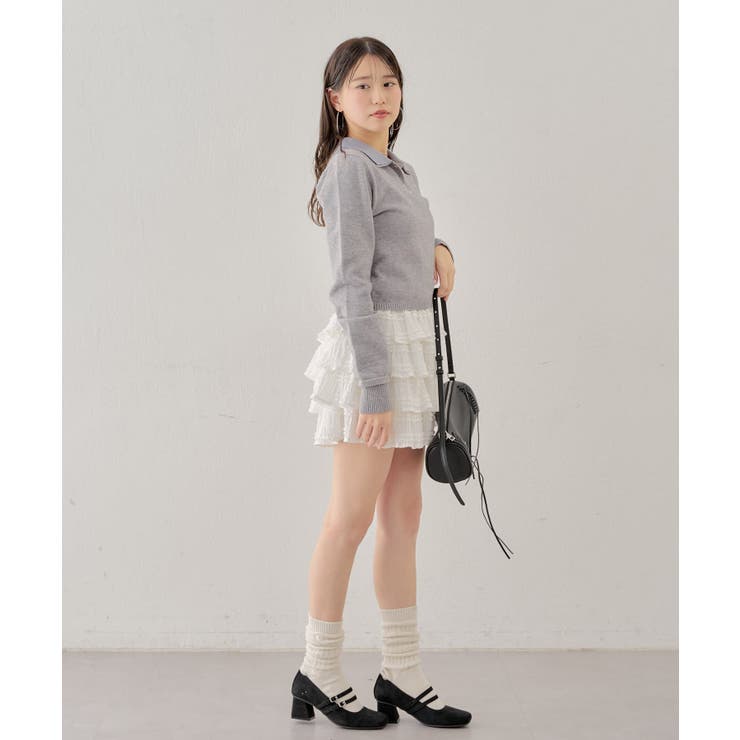 Chico】レイヤード襟付きニットポロ[品番：PALW0006232]｜PAL GROUP