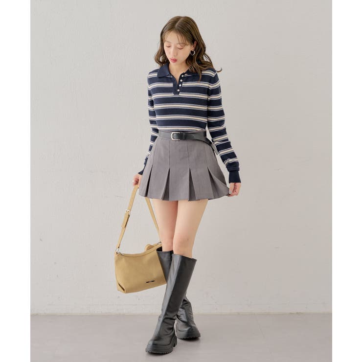 Chico】レイヤード襟付きニットポロ[品番：PALW0006232]｜PAL GROUP