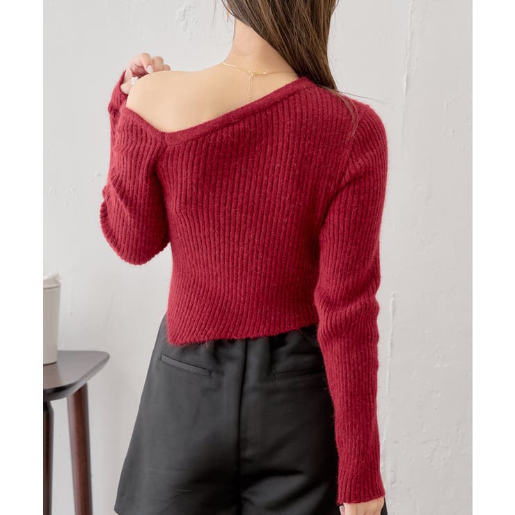 【Chico】ワンショルデザインアンゴラニット | PAL GROUP OUTLET | 詳細画像16 