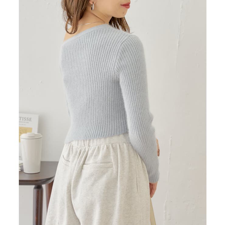 【Chico】ワンショルデザインアンゴラニット | PAL GROUP OUTLET | 詳細画像24 