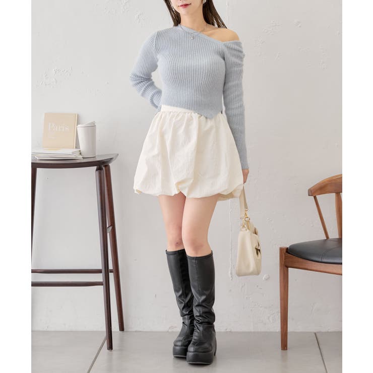 【Chico】ワンショルデザインアンゴラニット | PAL GROUP OUTLET | 詳細画像32 