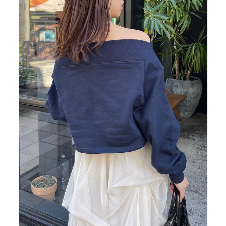 超人気商品♡オフショルスウェット Chico】ZIPオフショルスウェット[品番：PALW0006234]｜PAL GROUP