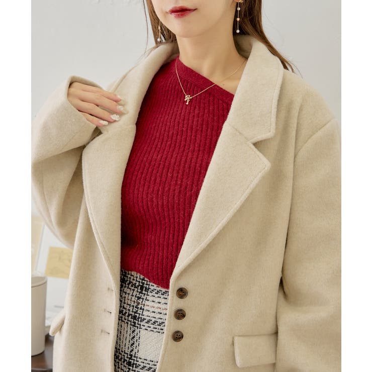 chico シャギーシングルルーズジャケット PAL GROUP OUTLET｜【Chico】シャギーシングルルーズジャケット