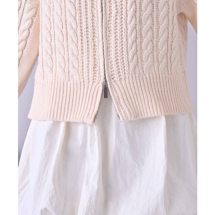 Chico】WZIPケーブル襟ルーズニット[品番：PALW0006229]｜PAL GROUP