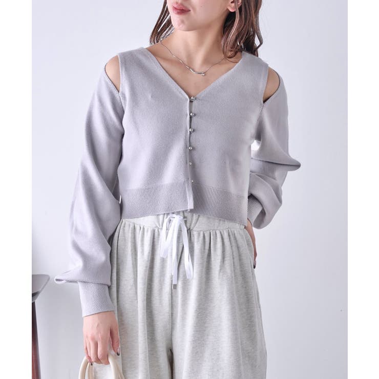 【Chico】オープンショルダーデザインニット | PAL GROUP OUTLET | 詳細画像22 