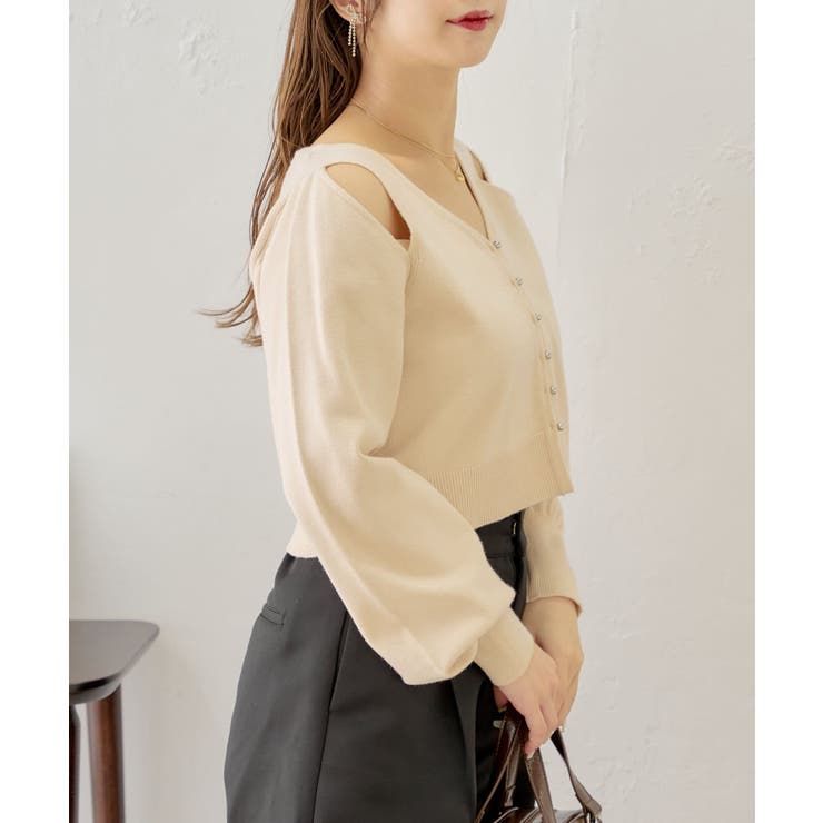 【Chico】オープンショルダーデザインニット | PAL GROUP OUTLET | 詳細画像2 