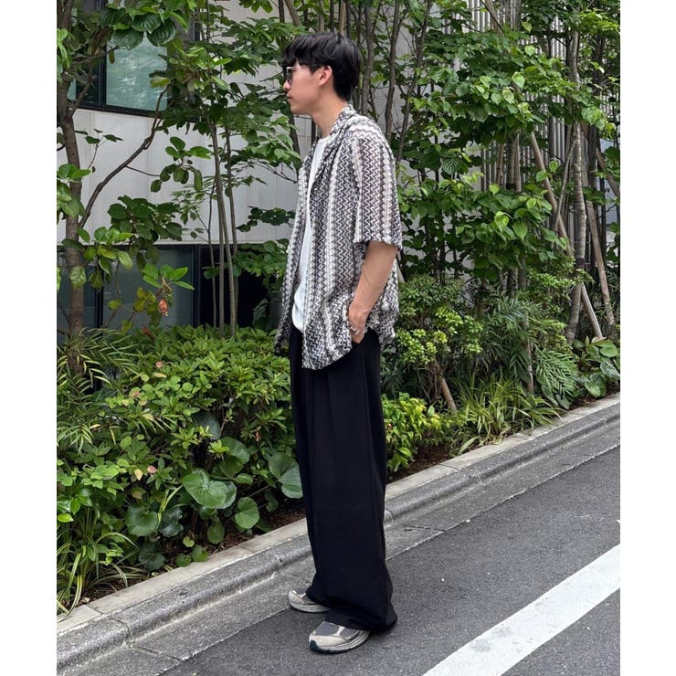 【CIAOPANIC TYPY】レースシアーストライプ柄ルーズシャツ | PAL GROUP OUTLET | 詳細画像19 