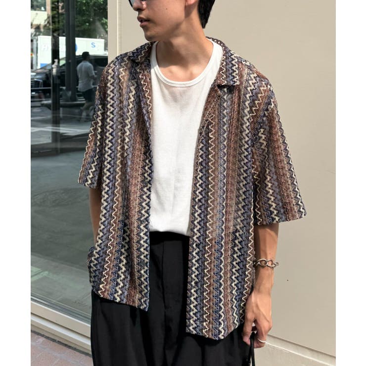 【CIAOPANIC TYPY】レースシアーストライプ柄ルーズシャツ | PAL GROUP OUTLET | 詳細画像29 