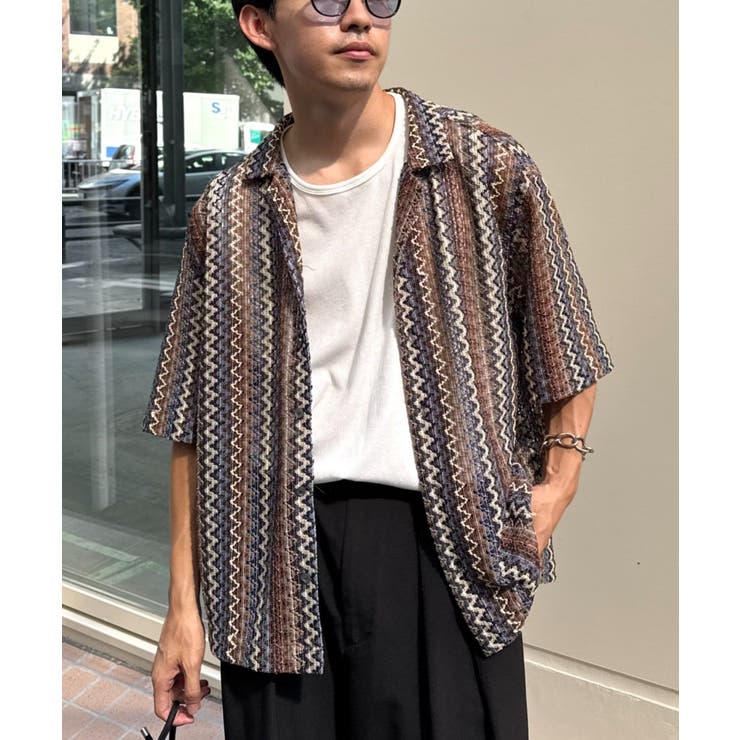 【CIAOPANIC TYPY】レースシアーストライプ柄ルーズシャツ | PAL GROUP OUTLET | 詳細画像30 