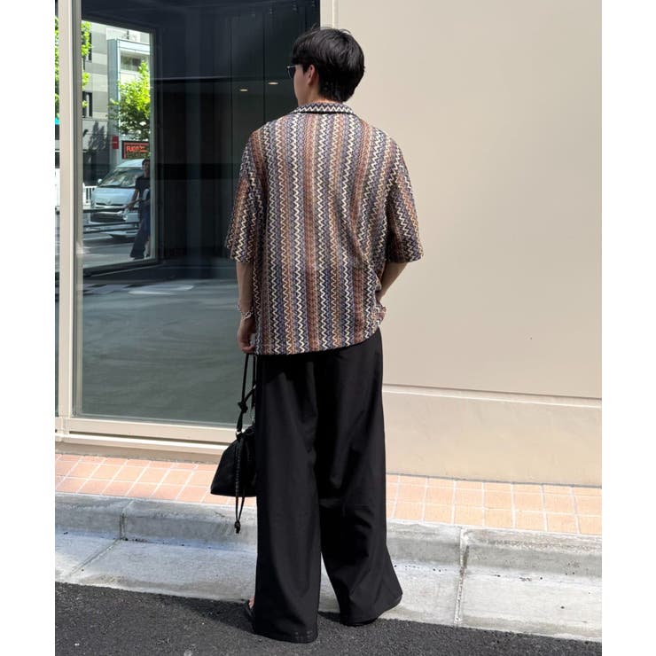 【CIAOPANIC TYPY】レースシアーストライプ柄ルーズシャツ | PAL GROUP OUTLET | 詳細画像35 